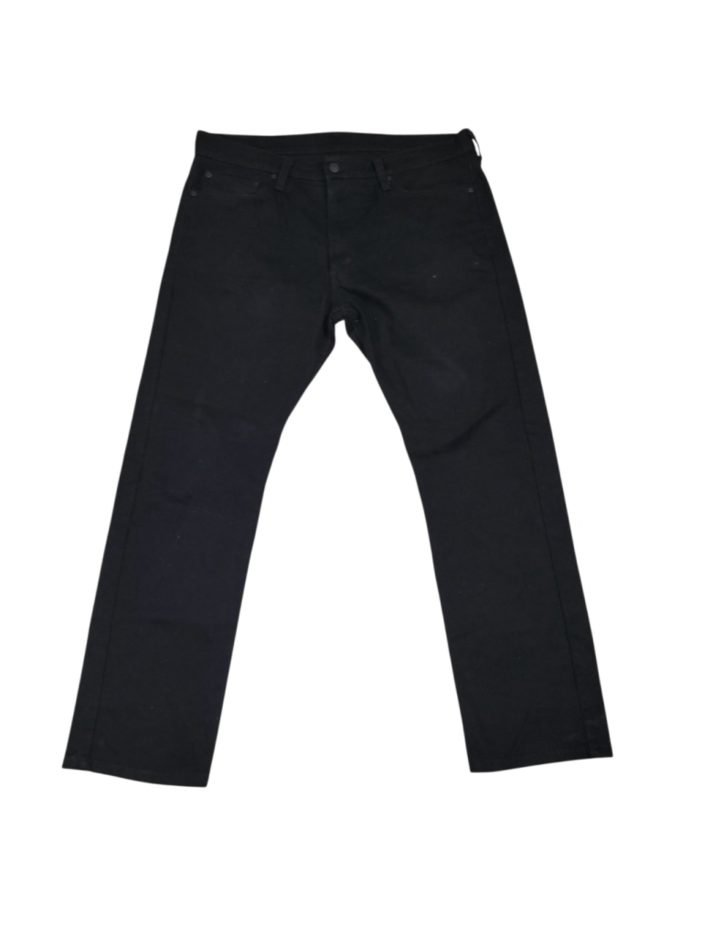 Levi's 513 Jeans Straight Leg Black Cotton Elastane Blend Size 36/30 Men's